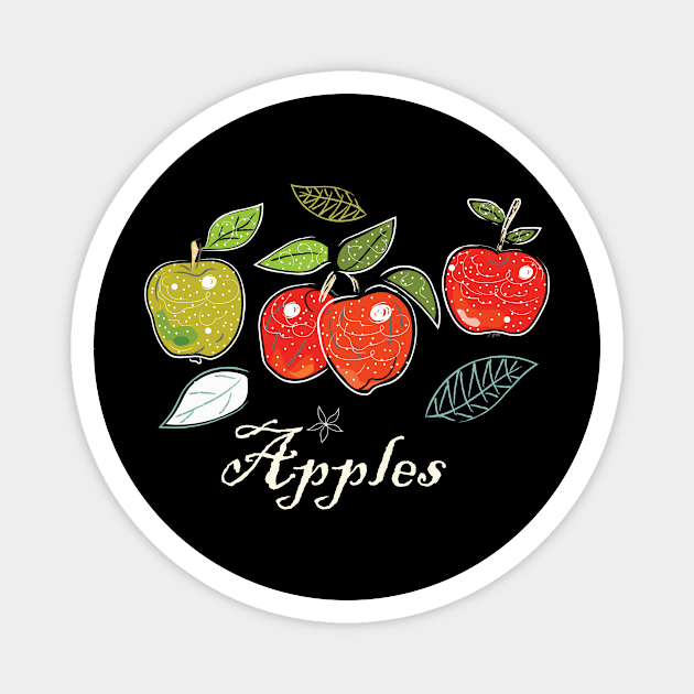 Apples Magnet by Kristina Stellar Scandinavian Land